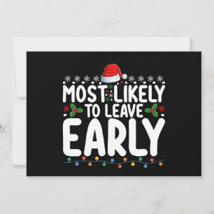 Wahrscheinlich Verlasse Frühweihnachtsfamilie Einladung