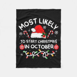 Wahrscheinlich Weihnachten im Oktober starten Xmas Fleecedecke
