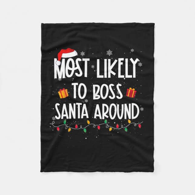 Wahrscheinlich Weihnachten Weihnachten Weihnachten Fleecedecke (Vorderseite)