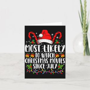 Wahrscheinlich Weihnachtsfilme seit Juli Xmas scha Karte