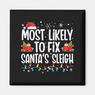 Wahrscheinlich Weihnachtsschlitten der Familie rep Magnet