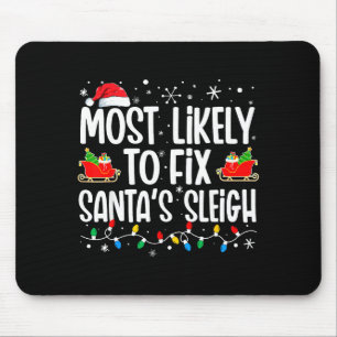 Wahrscheinlich Weihnachtsschlitten der Familie rep Mousepad