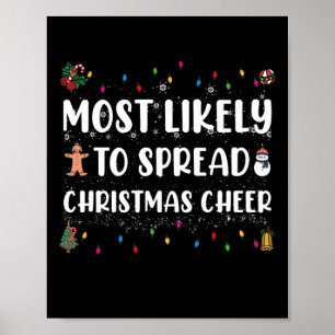 Wahrscheinlich Weihnachtsstimmung verbreiten Famil Poster