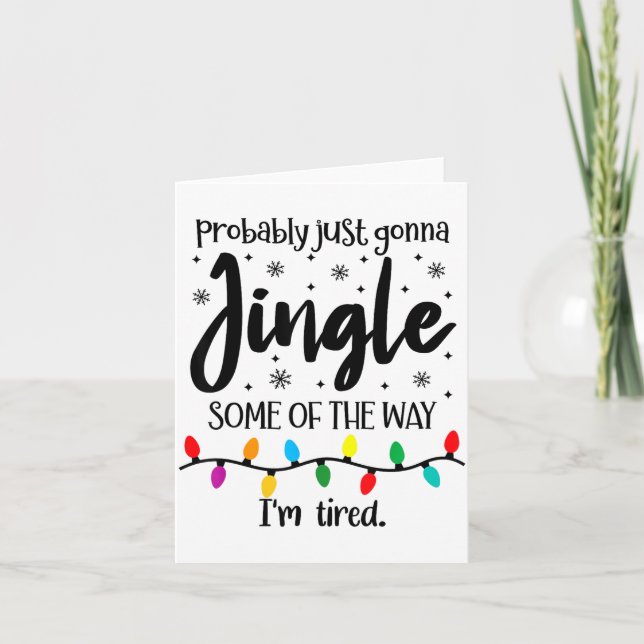 Wahrscheinlich werde ich nur ein bisschen auf dem  karte (Vorderseite)