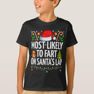 Wahrscheinlich wird auf dem Schoß des Weihnachtsma T-Shirt