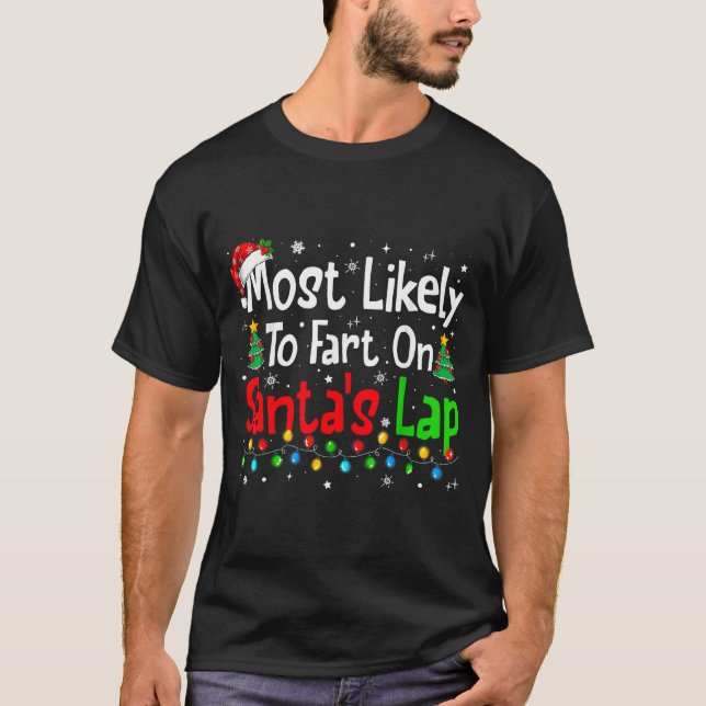Wahrscheinlich wird auf dem Schoß des Weihnachtsma T-Shirt (Vorderseite)