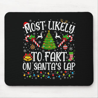 Wahrscheinlich wird auf dem Schoß von Santa gefurz Mousepad