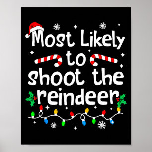 Wahrscheinlich wird das Rentier im C-hristmas-Matc Poster