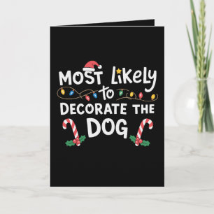 Wahrscheinlich wird der Hund Weihnachten Xmas deko Karte