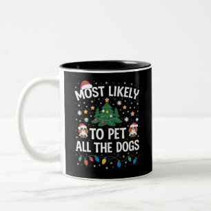 Wahrscheinlich wird die ganze Weihnachtsfamilie al Zweifarbige Tasse