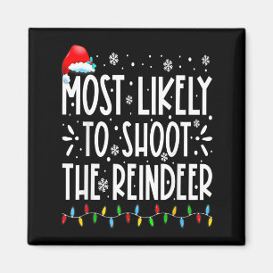 Wahrscheinlich wird die Rentierfamilie Weihnachten Magnet