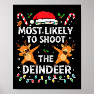 Wahrscheinlich wird die Rentierfamilie Weihnachten Poster