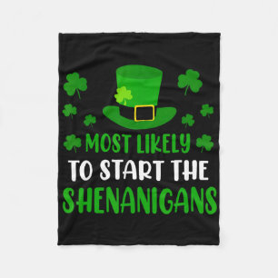 Wahrscheinlich wird er den Unfug am St. Patrick's  Fleecedecke