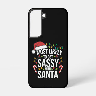 Wahrscheinlich wird man mit Santa Christmas Xmas f Samsung Galaxy Hülle
