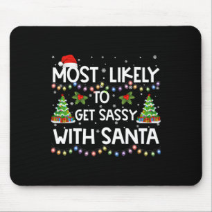 Wahrscheinlich wird man mit Santa Merry Christmas  Mousepad