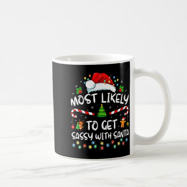 Wahrscheinlich wird man mit Santa Sy lustige Famil Kaffeetasse (Rechts)