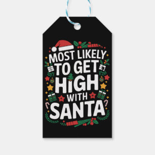 Wahrscheinlich wird man mit Santa Weihnachten zusa Geschenkanhänger