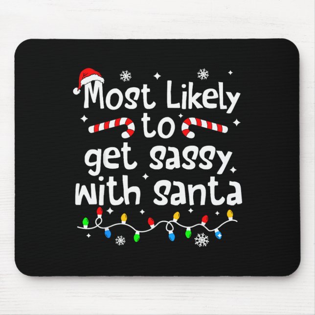 Wahrscheinlich wird man mit Weihnachtsmann lustige Mousepad (Vorne)