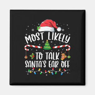 Wahrscheinlich wird Santa's Ohr bei Familienweihna Magnet