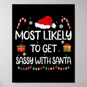 Wahrscheinlich wird Sy mit Santa Fun Family Christ Poster