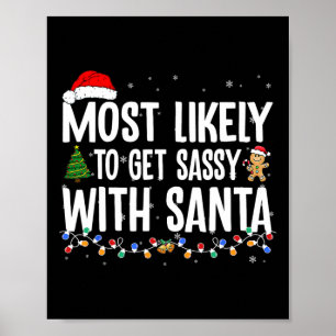 Wahrscheinlich wird Sy mit Santa Fun Family Christ Poster