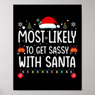 Wahrscheinlich wird Sy mit Santa Fun Family Christ Poster