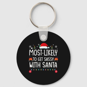 Wahrscheinlich wird Sy mit Santa Fun Family Christ Schlüsselanhänger