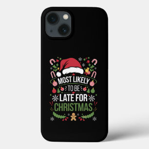 Wahrscheinlich zu spät zu Weihnachten Lustige Fami Case-Mate iPhone Hülle