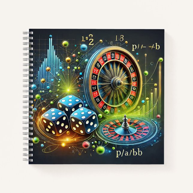 Wahrscheinlichkeit & Glücksspiele Notizbuch (Vorderseite)