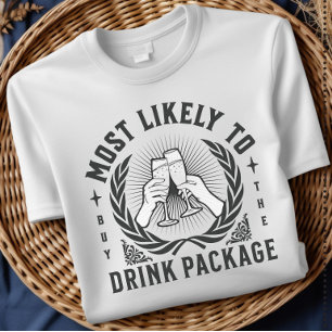Wahrscheinlichste, die das Getränkepaket Kreuzfahr T-Shirt