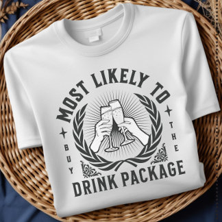 Wahrscheinlichste, die das Getränkepaket Kreuzfahr T-Shirt