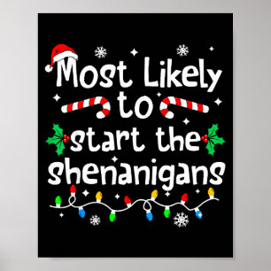Wahrscheinlichste, um den Weihnachts-Schabernack z Poster