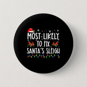 Wahrscheinlichste, um den Weihnachtsmann-Schlitten Button