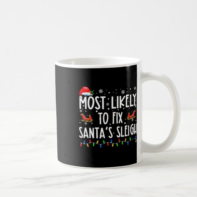 Wahrscheinlichste, um den Weihnachtsmann-Schlitten Kaffeetasse (Rechts)