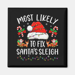 Wahrscheinlichste, um den Weihnachtsschlitten der  Magnet