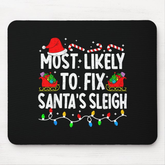 Wahrscheinlichste, um den Weihnachtsschlitten der  Mousepad (Vorne)