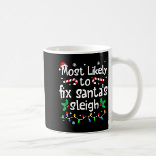 Wahrscheinlichste, um den Weihnachtsschlitten von  Kaffeetasse