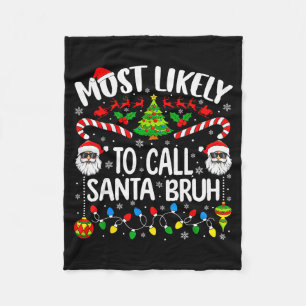 Wahrscheinlichste, um Santa Bruh Weihnachten passe Fleecedecke