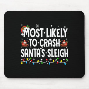 Wahrscheinlichste, um Weihnachtsmanns Schlitten Fa Mousepad