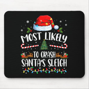 Wahrscheinlichste, um Weihnachtsmanns Schlitten Fa Mousepad