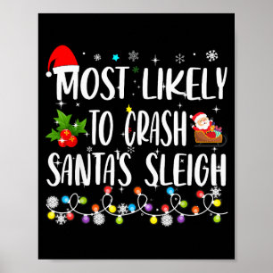 Wahrscheinlichste, um Weihnachtsmanns Schlitten zu Poster