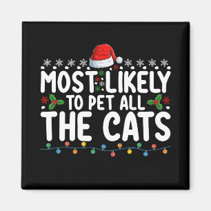 Wahrscheinlichster, der Weihnachten alle Katzen de Magnet