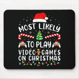 Wahrscheinlichster Spieler von Videospielen Weihna Mousepad