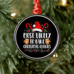 Wahrscheinlichster Weihnachtsplätzchen-Weihnachtsm Ornament Aus Metall