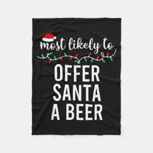 Wahrscheinlichstes Weihnachts-Shirt passende Famil Fleecedecke