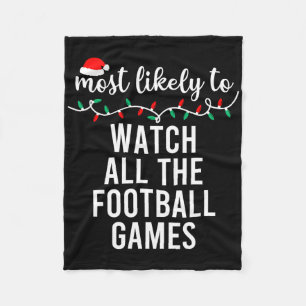 Wahrscheinlichstes Weihnachts-Shirt passende Famil Fleecedecke