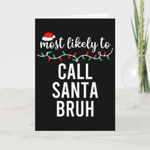 Wahrscheinlichstes Weihnachts-Shirt passende Famil Karte