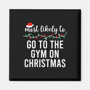 Wahrscheinlichstes Weihnachts-Shirt passende Famil Magnet