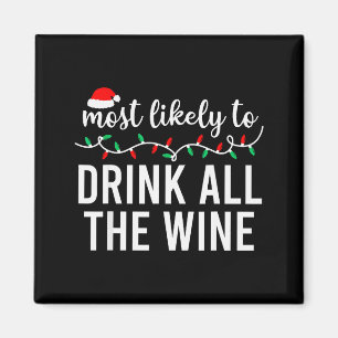 Wahrscheinlichstes Weihnachts-Shirt passendes Fami Magnet