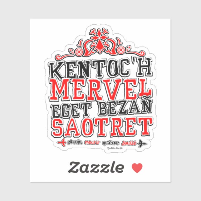 Währung der Bretagne Aufkleber (Blatt)